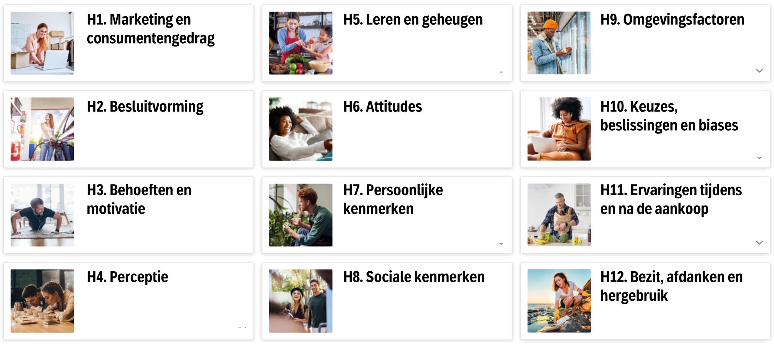 Binnenpagina's van Consumentengedrag, de essentie met de inhoudsopgave Binnenpagina's van Consumentengedrag, de essentie met de inhoudsopgave